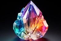 Rainbow cloud gemstone crystal mineral.