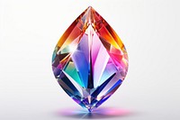 Rainbow droplet gemstone crystal jewelry.