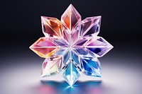 Rainbow snowflake gemstone crystal jewelry.
