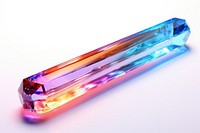 Rainbow tube gemstone crystal jewelry.