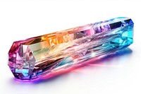Rainbow tube gemstone crystal mineral.