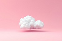 3d render icon of cloud nature fireworks outdoors.