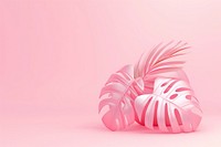 3d render icon of minimal cute tropical leaf graphics reptile nature.