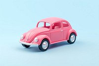 3d render icon of minimalist toy car vehicle wheel transportation.
