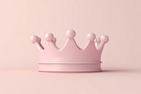 3d render icon of minimalist cute crown celebration accessories accessory.
