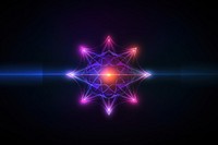 Octagram futuristic neon light backgrounds abstract. AI generated Image by rawpixel.