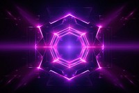 Purple and pink octagram futuristic neon light backgrounds abstract. AI generated Image by rawpixel.
