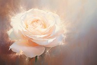 White rose backgrounds painting flower. AI generated Image by rawpixel.