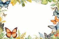 Butterfly frame backgrounds pattern paper. 