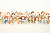 Group of people sketch order togetherness. AI generated Image by rawpixel.
