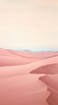 Pink sand dunes aesthetic outdoors horizon nature.
