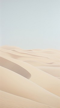 Sand dunes in the aesthetic sky outdoors desert nature.