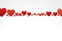 Heart line horizontal border backgrounds copy space circle.