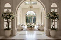 Luxury cream door home architecture chandelier furniture.