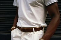 African-american man bracelet jewelry fashion.