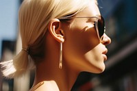 Earring sunglasses jewelry fashion.