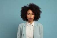 Black businesswoman sad face portrait photography adult.
