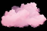  Pink pastel nature cloud black background. AI generated Image by rawpixel.