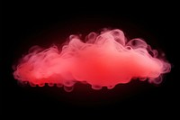  Red pastel smoke cloud black background. AI generated Image by rawpixel.