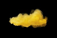  Yellow pastel cloud black background chandelier. AI generated Image by rawpixel.