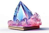 Book gemstone crystal amethyst.