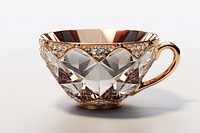 Coffee cup gemstone jewelry diamond.