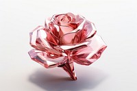 Rose jewelry origami shape.