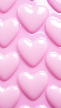 Puffy 3d heart wallpaper backgrounds abstract pattern.