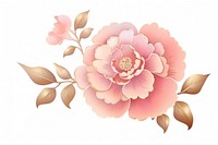 Chinese camellia pattern flower dahlia.