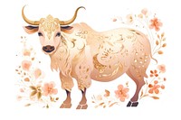 Chinese ox livestock buffalo cattle.