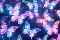 Pastel butterfly neon backgrounds graphics pattern.