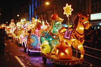 Carnival parade festival horse representation.