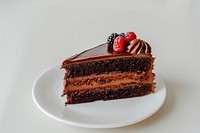 Chocolate cake dessert fruit berry.