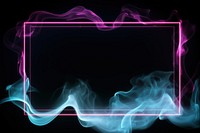 Glowing neon lighting frame smoke backgrounds glowing.