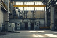 Empty scene of factory architecture building manufacturing.