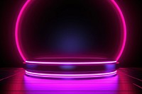 Place to present a product light neon lighting.