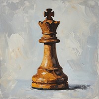 King chess piece painting game intelligence.
