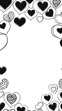  Heart backgrounds pattern white. AI generated Image by rawpixel.