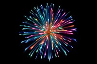 Colorful firework fireworks night black background. AI generated Image by rawpixel.