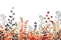 Autumn flower bushes backgrounds outdoors pattern.