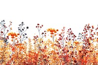 Autumn flower bushes backgrounds outdoors pattern.