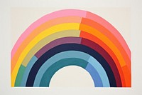 Abstract rainbow rainbow paper art painting backgrounds.