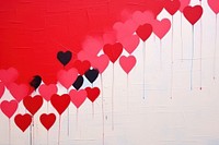 Abstract Valentines paper art backgrounds celebration.