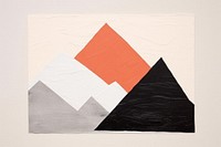 Mountain art painting paper.