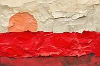 Red Sea abstract paper wall.