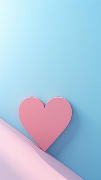  Single pink paper cut-out heart shape blue pattern purple. AI generated Image by rawpixel.