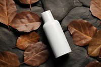 Cosmetic bottle packaging  cosmetics plant leaf.