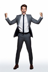 Businessman celebrationg victory tuxedo adult businesswear. AI generated Image by rawpixel.