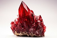 Red crystal gemstone mineral jewelry. AI generated Image by rawpixel.