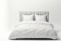 White bed furniture cushion pillow.